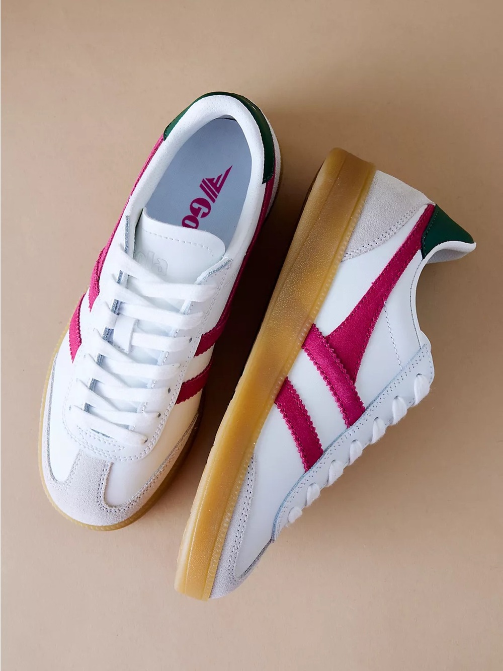 New Gola Viper Trainers Sneakers Red - Picture 3 of 7